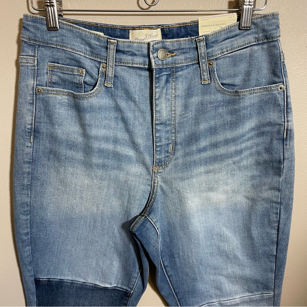 Universal Thread High Rise Skinny Patchwork Jeans NWT - Picture 7 of 7